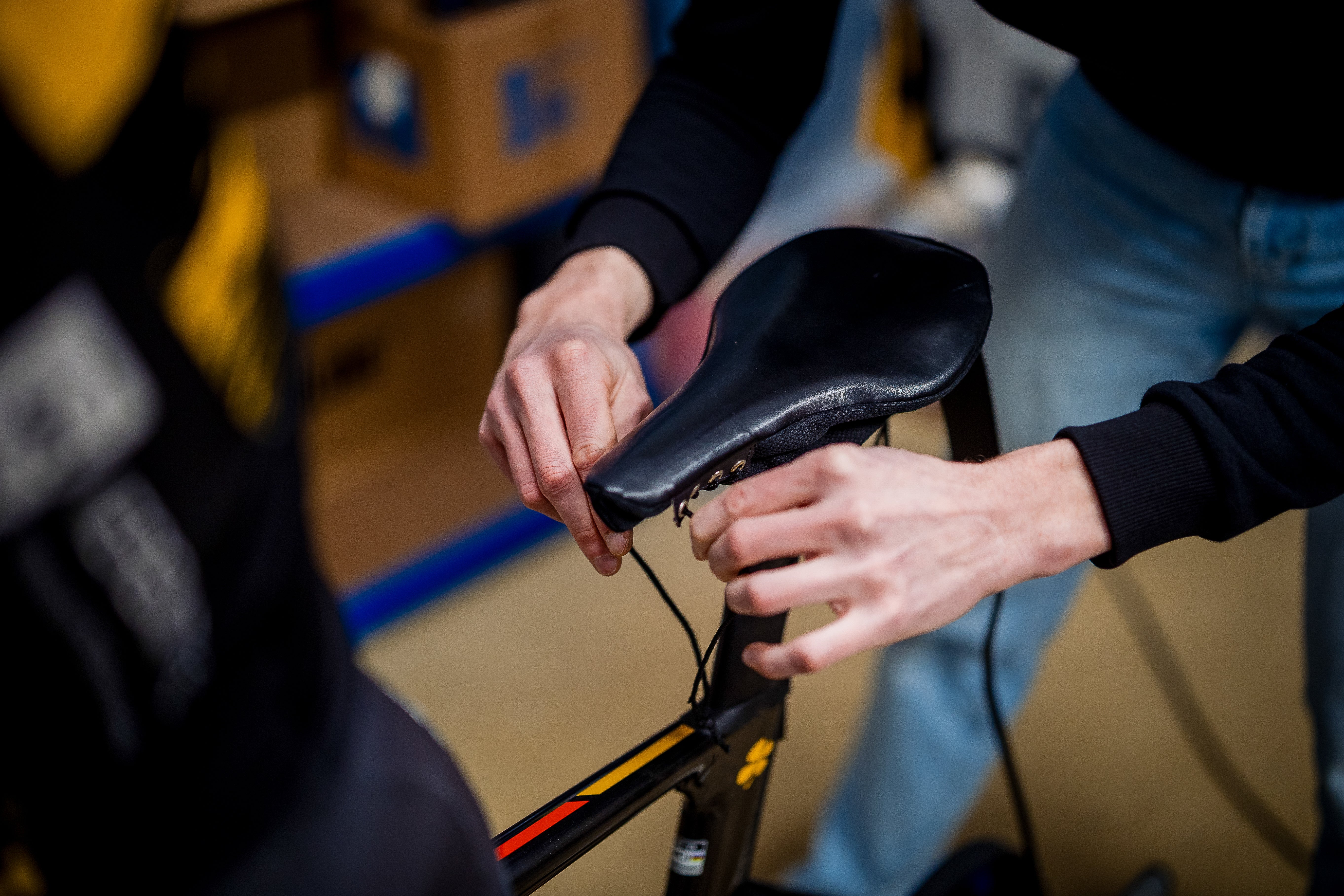 Preparazione di una bici da corsa per la gara